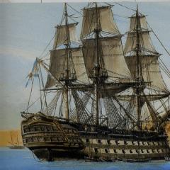 Flota de vela rusa en el siglo XIX.
